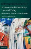 EU Renewable Electricity Law and Policy di Tim Maxian Rusche edito da Cambridge University Press