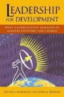 Leadership For Development di Dennis A. Rondinelli, John M. Heffron edito da Kumarian Press