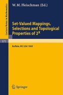 Set-Valued Mappings, Selections and Topological Properties of 2x edito da Springer Berlin Heidelberg