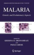 Malaria di Krishna R. Dronamraju edito da Springer New York