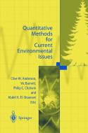 Quantitative Methods for Current Environmental Issues edito da SPRINGER NATURE