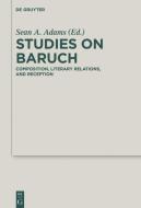 Studies on Baruch edito da De Gruyter