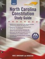 Holt North Carolina Constitution Study Guide edito da Holt McDougal