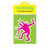 Keith Haring Dancing Dog Lenticular Notepad di Mudpuppy edito da Galison