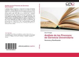 Análisis de los Procesos de Gerencia Universitaria di Dulce Monagas edito da EAE