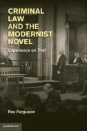 Criminal Law and the Modernist Novel di Rex Ferguson edito da Cambridge University Press