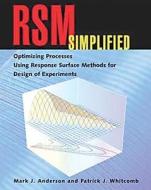 Rsm Simplified di Patrick J. Whitcomb, Mark J. Anderson edito da Taylor & Francis Inc