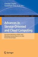 Advances in Service-Oriented and Cloud Computing edito da Springer Nature Switzerland