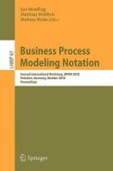 Business Process Modeling Notation edito da Springer-Verlag GmbH