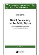 Direct Democracy in the Baltic States di Evren Somer edito da Lang, Peter GmbH