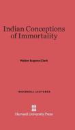 Indian Conceptions of Immortality di Walter Eugene Clark edito da Harvard University Press