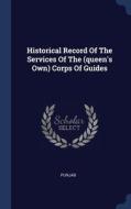 Historical Record Of The Services Of The di PUNJAB edito da Lightning Source Uk Ltd