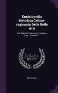 Enciclopedia Metodica Critico-ragionata Delle Belle Arti di Pietro Zani edito da Palala Press