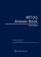 401k Answer Book 2015e di Gwrs edito da Aspen Publishers