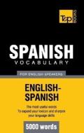 Spanish vocabulary for English speakers - 5000 words di Andrey Taranov edito da BoD