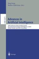 Advances in Artificial Intelligence di Canadian Society for Computational Studi, Y. Xiang edito da Springer Berlin Heidelberg