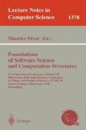 Foundations of Software Science and Computation Structures edito da Springer Berlin Heidelberg