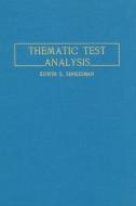 Thematic Test Analysis di E. S. Shneidman edito da Routledge