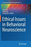 Ethical Issues in Behavioral Neuroscience edito da Springer Berlin Heidelberg