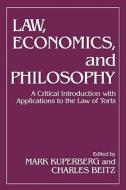 Law Economics & Philosophy di Mark Kuperberg edito da Rowman & Littlefield Publishers