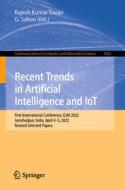 Recent Trends in Artificial Intelligence and IoT edito da Springer Nature Switzerland
