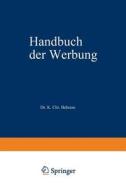 Handbuch der Werbung di Karl Christian Behrens edito da Gabler, Betriebswirt.-Vlg