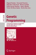 Genetic Programming edito da Springer-Verlag GmbH
