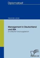Management in Deutschland und USA di Alexander Janzer edito da Diplomica Verlag
