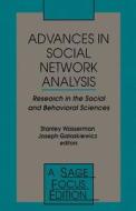 Advances in Social Network Analysis di Stanley Wasserman edito da SAGE Publications, Inc