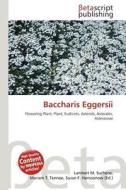 Baccharis Eggersii edito da Betascript Publishing