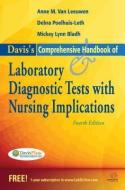 Comprehensive Handbook of Laboratory & Diagnostic Tests: With Nursing Implications di Anne M. Van Leeuwen, Debra Poelhuis-Leth, Mickey Bladh edito da F A DAVIS CO