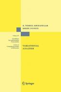 Variational Analysis di R. Tyrrell Rockafellar, Roger J. -B. Wets edito da Springer Berlin Heidelberg