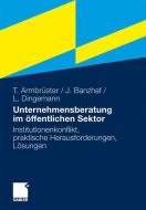 Unternehmensberatung im öffentlichen Sektor di Thomas Armbrüster, Johannes Banzhaf, Lars Dingemann edito da Gabler Verlag