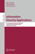Information Security Applications edito da Springer-Verlag GmbH