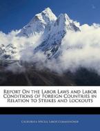 Report On The Labor Laws And Labor Condi di Califo Commissioner edito da Nabu Press