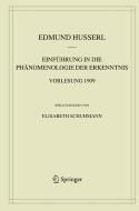 Einführung in die Phänomenologie der Erkenntnis. Vorlesung 1909 di Edmund Husserl edito da Springer-Verlag GmbH