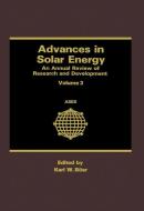 Advances in Solar Energy di Karl W. Boer edito da Springer US