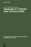 Probability Theory and Applications edito da De Gruyter