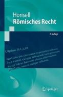Romisches Recht di Heinrich Honsell edito da Springer-verlag Berlin And Heidelberg Gmbh & Co. Kg