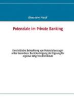 Potenziale im Private Banking di Alexander Morof edito da Books on Demand