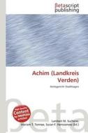 Achim (Landkreis Verden) edito da Betascript Publishing