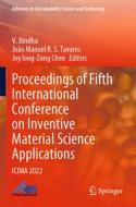 Proceedings of Fifth International Conference on Inventive Material Science Applications: Icima 2022 edito da SPRINGER NATURE