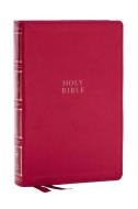 NKJV, Compact Center-Column Reference Bible, Leathersoft, Dark Rose, Red Letter, Comfort Print di Thomas Nelson edito da Thomas Nelson Publishers