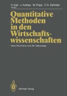 Quantitative Methoden in den Wirtschaftswissenschaften edito da Springer Berlin Heidelberg