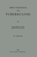 Drei Vorträge über Tuberkulose di Johannes Orth edito da Springer Berlin Heidelberg
