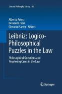 Leibniz: Logico-Philosophical Puzzles in the Law edito da Springer Netherlands