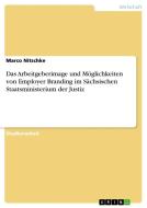 Das Arbeitgeberimage und Möglichkeiten von Employer Branding im Sächsischen Staatsministerium der Justiz di Marco Nitschke edito da GRIN Verlag