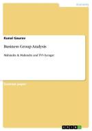 Business Group Analysis di Kunal Gaurav edito da GRIN Verlag