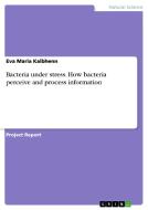 Bacteria under stress. How bacteria perceive and process information di Eva Maria Kalbhenn edito da GRIN Verlag