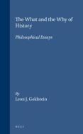 The What and the Why of History: Philosophical Essays di Goldstein edito da BRILL ACADEMIC PUB